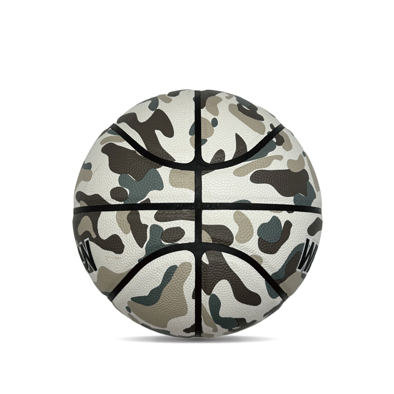 Vnitřní/venkovní hygroskopita PU barevná tištěná sportovní basketbalový míč