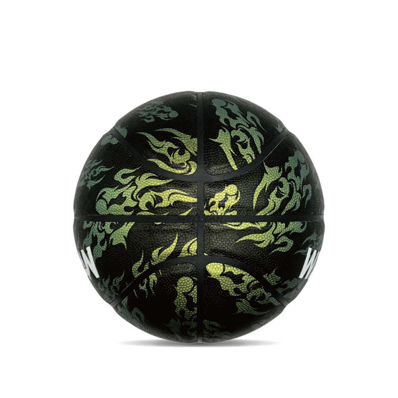 Vnitřní/venkovní hygroskopita PU barevná tištěná sportovní basketbalový míč