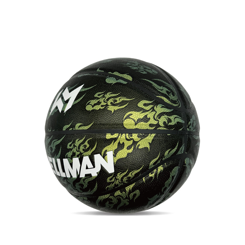 Vnitřní/venkovní hygroskopita PU barevná tištěná sportovní basketbalový míč