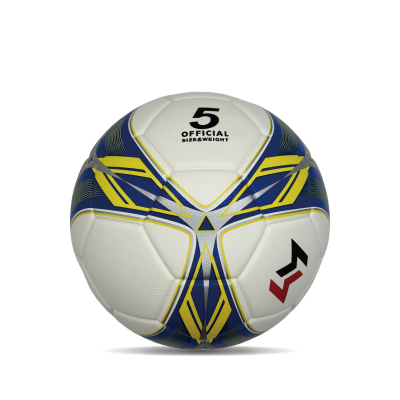 Diamond Pu Leather Professional Soccer Ball Oficiální velikost 5 vlastní barevný unisex trvanlivý trénink fotbal