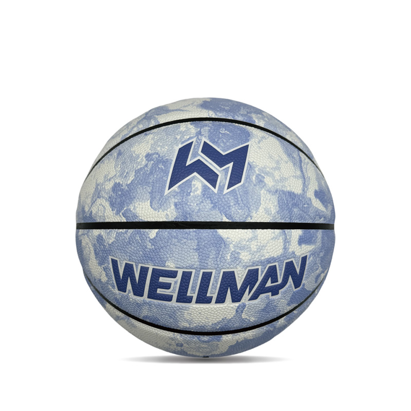 Vnitřní/venkovní hygroskopita PU barevná tištěná sportovní basketbalový míč