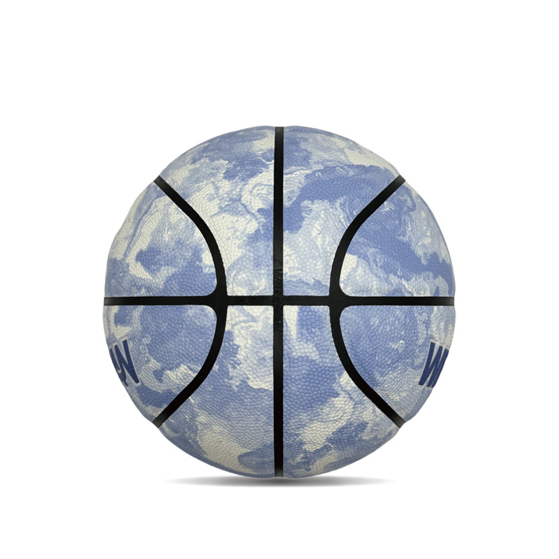 Vnitřní/venkovní hygroskopita PU barevná tištěná sportovní basketbalový míč