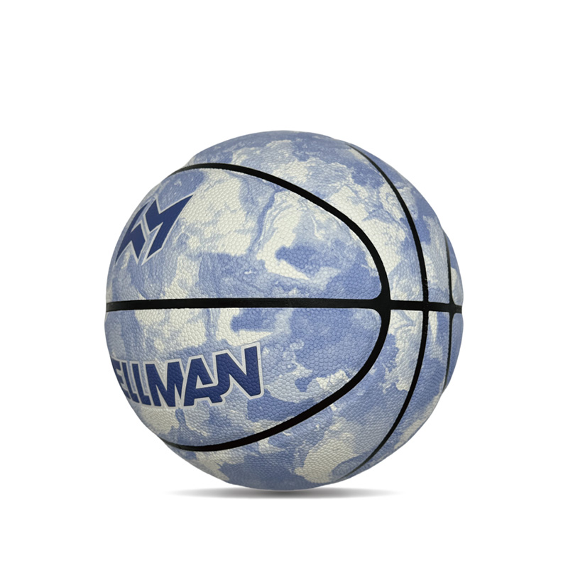 Vnitřní/venkovní hygroskopita PU barevná tištěná sportovní basketbalový míč