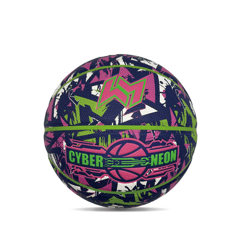 Personalizované přizpůsobené pop cyberpunk tištěné PU sporty/dárkový basketbalový míč velikost 7